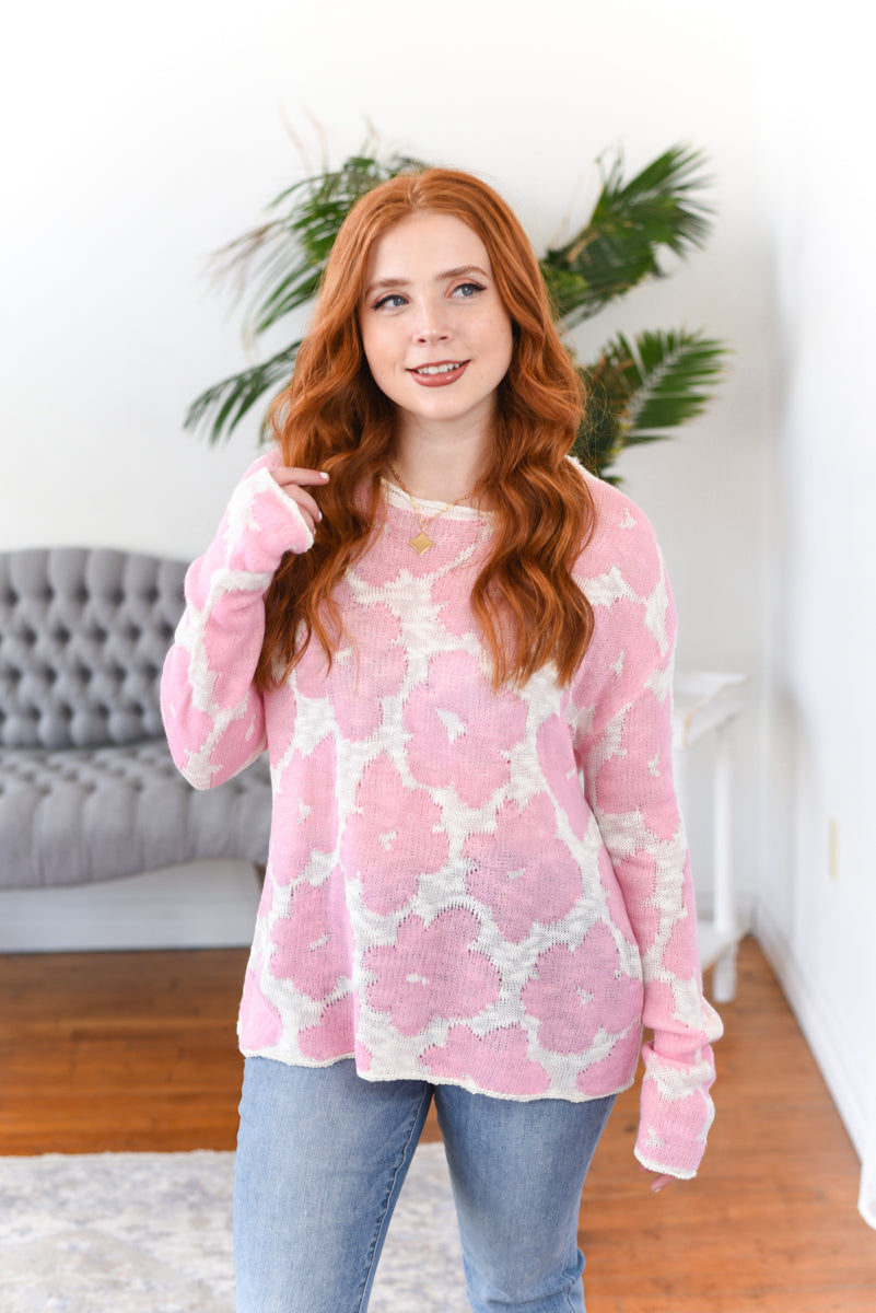 Belle Floral Sweater