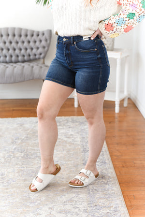 Deandra High Rise Tummy Control Judy Blue Shorts
