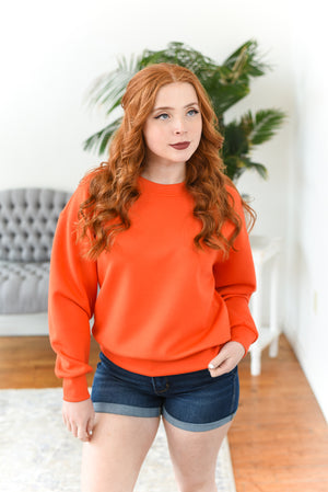 Nicki Crewneck Scuba Pullover Sweatshirt