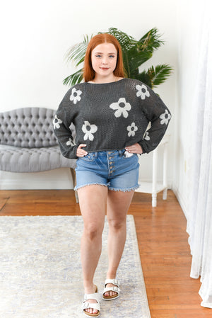 Aimee Lightweight Floral Sweater Top