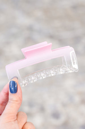 Ombre Clear Pastel Hair Clip