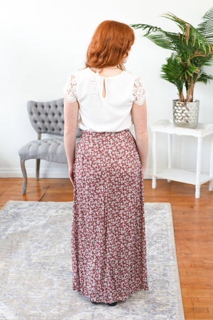 Adrianna Ditsy Floral Maxi Skirt FINAL SALE