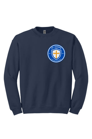 St. Joseph Small Logo Crewneck Sweatshirt 🐯SCHOOL UNIFORM APPROVED🐯 (MADE TO ORDER)