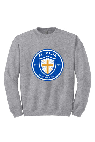 St. Joseph Full Logo Crewneck Sweatshirt 🐯SCHOOL UNIFORM APPROVED🐯 (MADE TO ORDER)