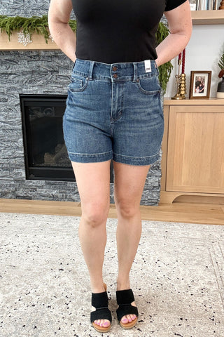 Lilly High Rise Tummy Control Judy Blue Shorts