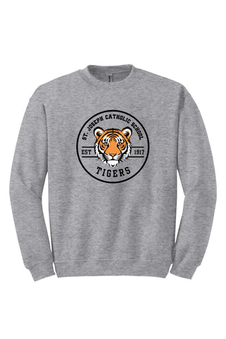 St. Joseph Tiger Crewneck Sweatshirt 🐯SCHOOL UNIFORM APPROVED🐯 (MADE TO ORDER)