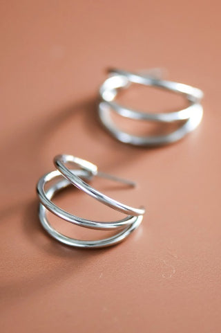 Tarnish-resistant Waterproof Stainless Steel Hoop Earrings