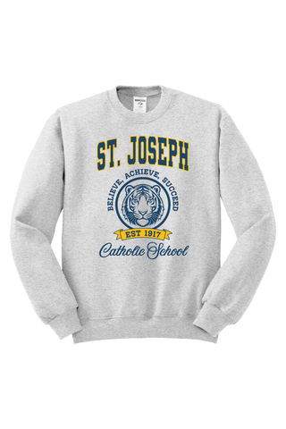 St. Joseph Catholic School Stamp Sweatshirt 🐯SCHOOL UNIFORM APPROVED🐯 (MADE TO ORDER)