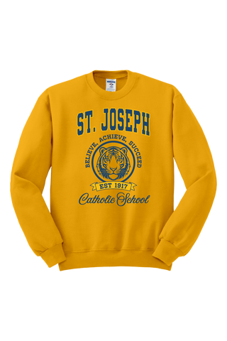 St. Joseph Catholic School Stamp Sweatshirt 🐯SCHOOL UNIFORM APPROVED🐯 (MADE TO ORDER)