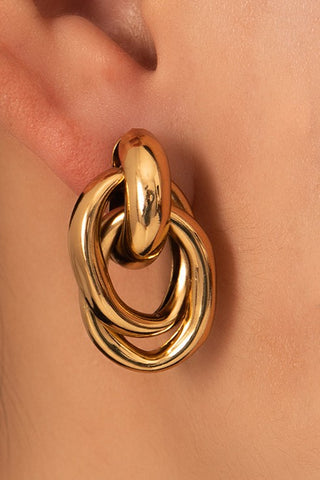 Interlocking Hoop Earrings