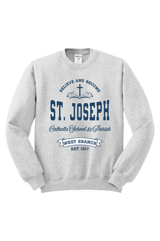 Believe + Become School & Parish Sweatshirt 🐯SCHOOL UNIFORM APPROVED🐯 (MADE TO ORDER)