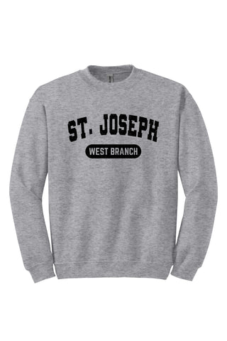 St. Joseph West Branch Crewneck Sweatshirt 🐯SCHOOL UNIFORM APPROVED🐯 (MADE TO ORDER)