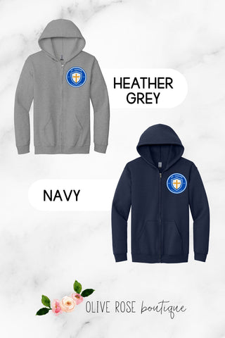 St. Joseph Logo Full Zip Hoodie (MADE TO ORDER)