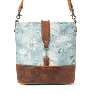 Sagefield Cotton & Leather Shoulder Bag