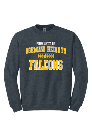 Property of OHHS Falcons Pullover Sweatshirt (MADE TO ORDER)