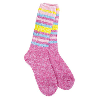 Ragg Crew Iris Rose Stripe Socks