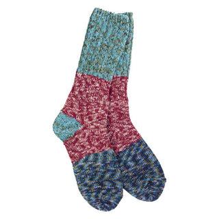 Ragg Crew Cranberry CB Multi Socks