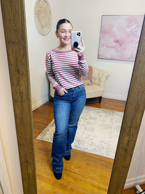 Susie Mid Rise Bootcut Risen Jeans