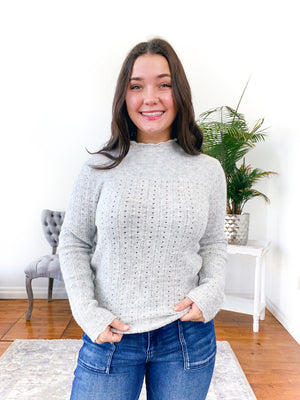 Matilda Knit Mock-Neck Sweater