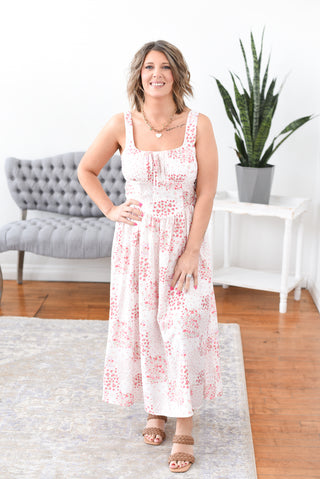 Gaby Floral Sleeveless Midi Dress