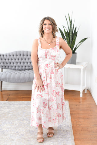 Gaby Floral Sleeveless Midi Dress