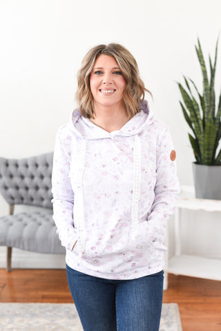 Hailey Pullover Hoodie by Michelle Mae - Blush Floral