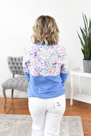 Natalie Cottage Floral Pullover