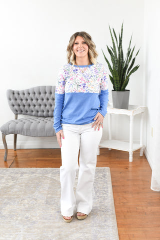 Natalie Cottage Floral Pullover