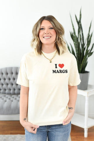 I Love Margs Graphic Tee - Pocket Logo