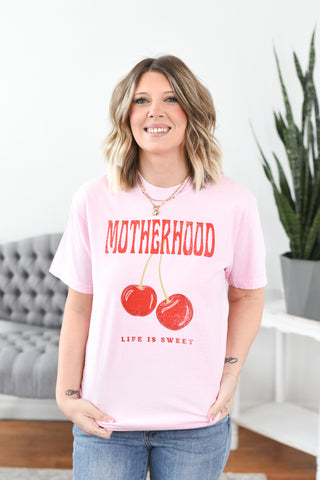 Motherhood Life is Sweet Graphic Tee
