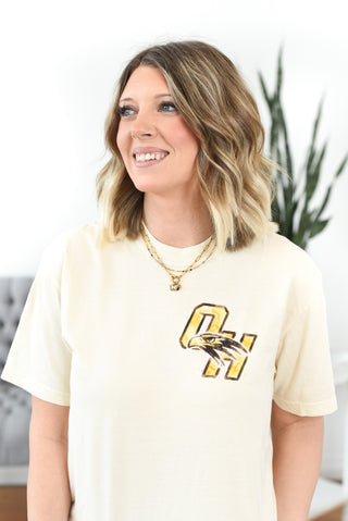 Watercolor Falcon Graphic Tee - Pocket Logo