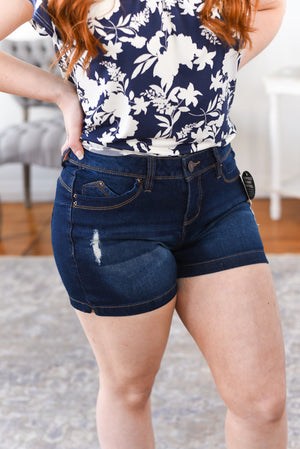 Carson Mid-Rise Royalty For Me Shorts