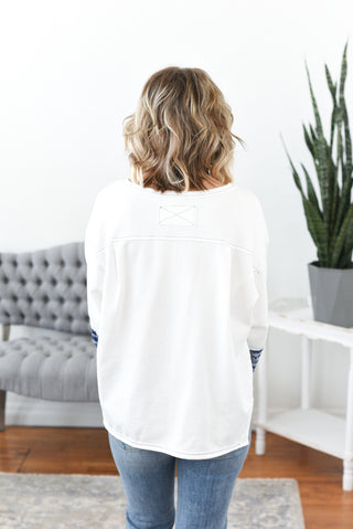 All-Star Paisley Patch Terry Top