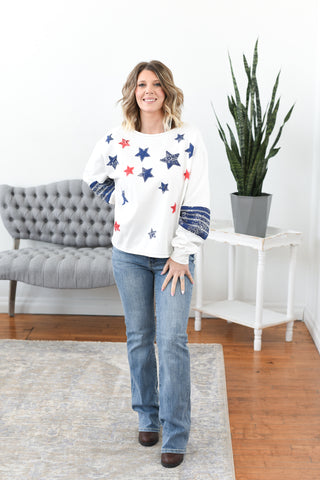 All-Star Paisley Patch Terry Top