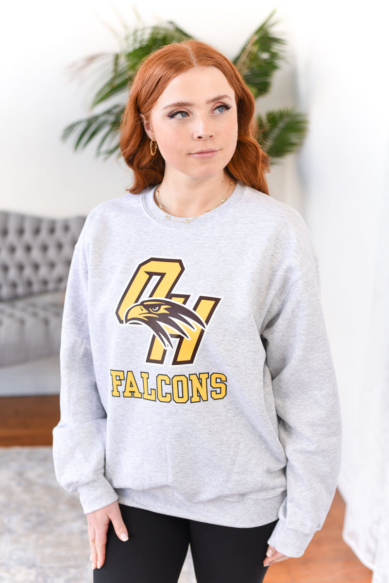 OHHS Falcons Crewneck Sweatshirt (MADE TO ORDER 2-4 Business Days)