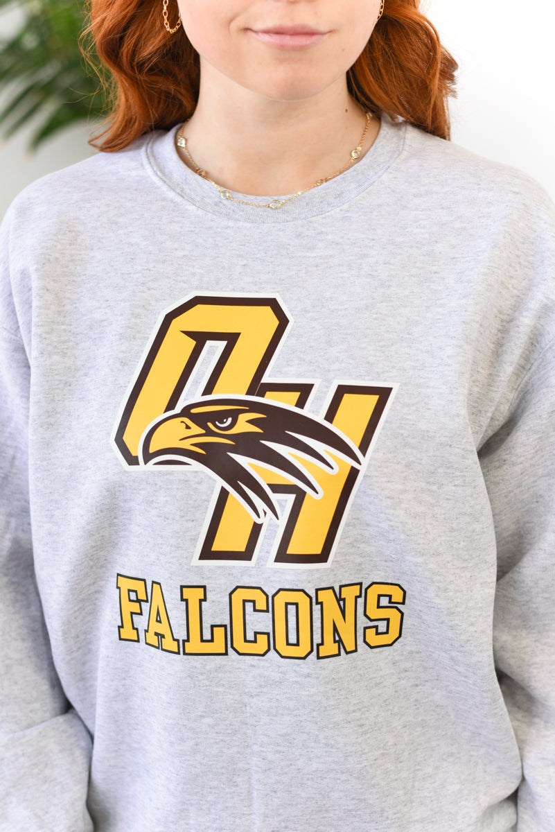 OHHS Falcons Crewneck Sweatshirt (MADE TO ORDER 2-4 Business Days)