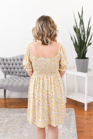 Iriss Smocked Mini Dress