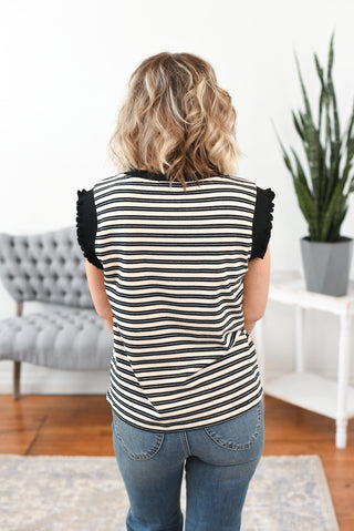Scotty Striped Sleeveless Top
