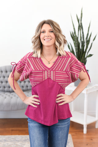 Chi Flutter Sleeve Top