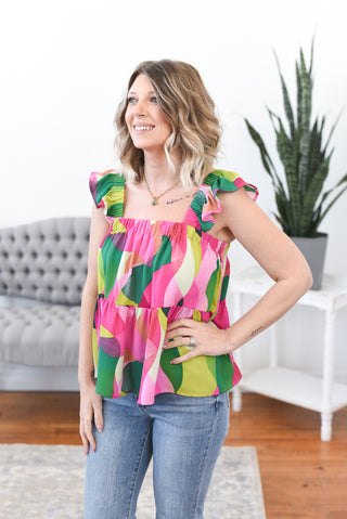 Milaa Geo Sleeveless Top