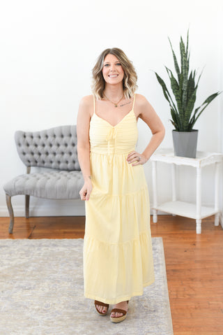 Halina Front Tie Midi Dress