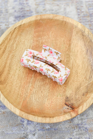 Floral Ditsy Cottagecore Hair Claw Clip
