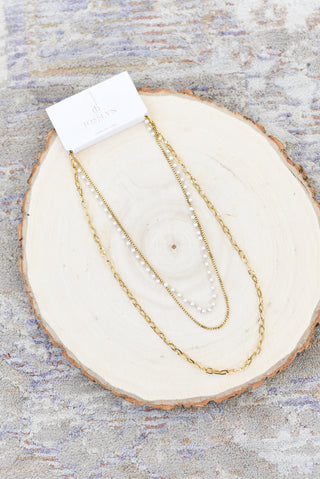 18K Stainless Steel Tarnish Free Layered Necklace