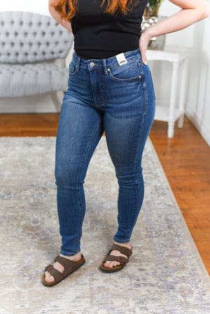 Kaitlyn Tummy Control High Rise Skinny Judy Blue Jeans
