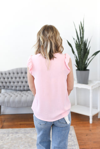 Rosia Ruffle Sleeveless Top