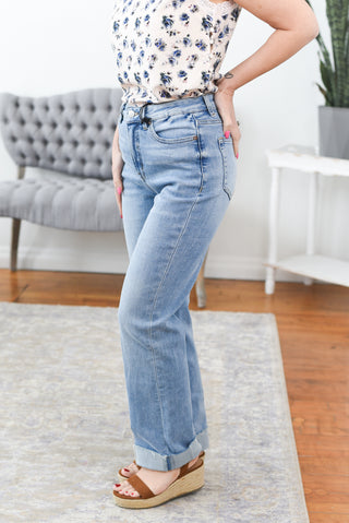 Rosah High Rise Straight Leg w/Tummy Control