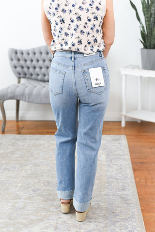 Rosah High Rise Straight Leg w/Tummy Control