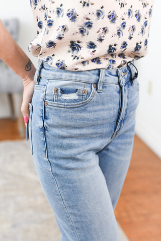 Rosah High Rise Straight Leg w/Tummy Control