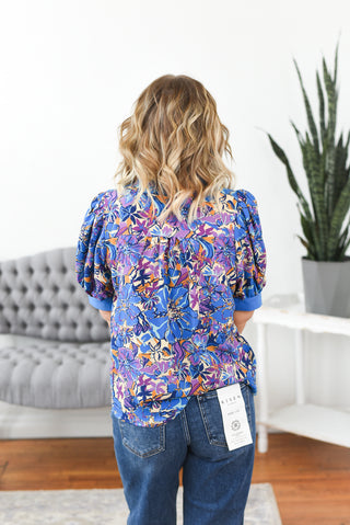 Tonia Floral Printed Blouse Top