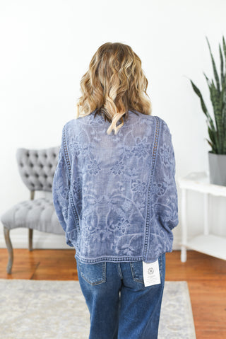 Jaynie Boho Embroidered Kimono Cardigan